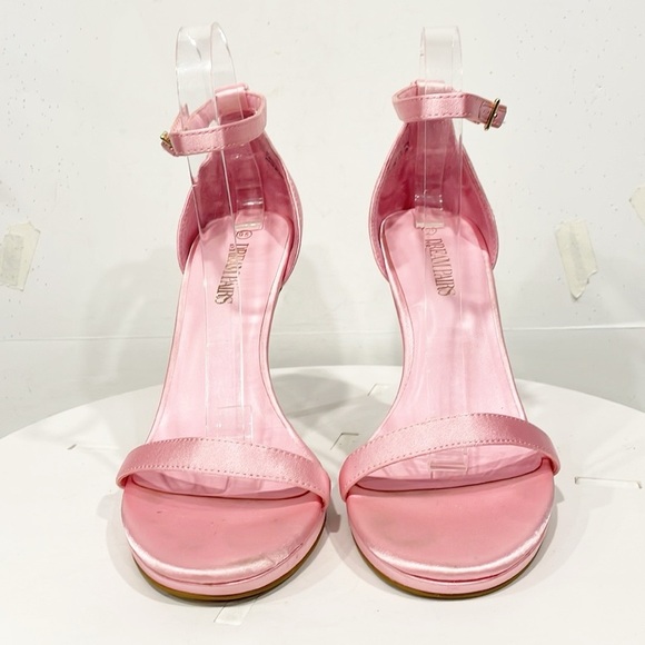 Dream Pairs Women’s Ankle Strap High Heel Stiletto Sandals Shoes‎ Sz 9.5 Pink - Picture 2 of 11